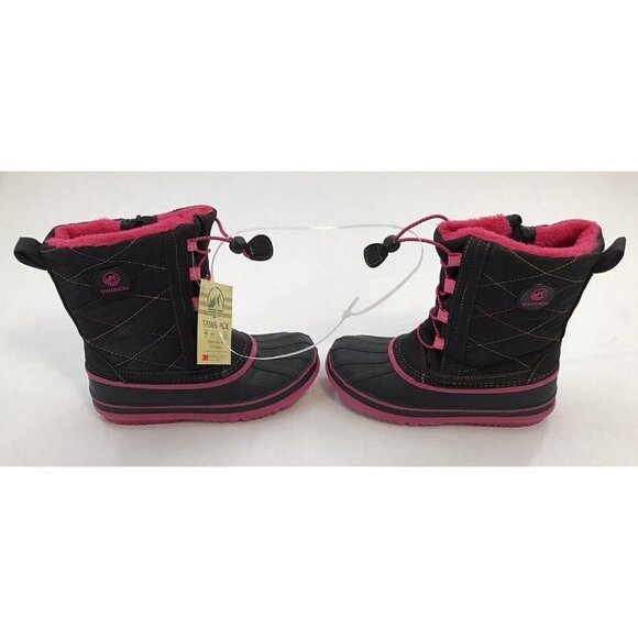Tamarack Girls Size 13 Ice Breaker Snow Boots 3M Thinsulate Pink Black Warm - Picture 7 of 8